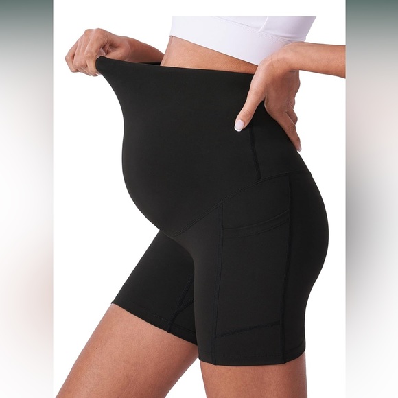 3 Pack - Maternity Biker Shorts - Black, Size Medium - Picture 2 of 4